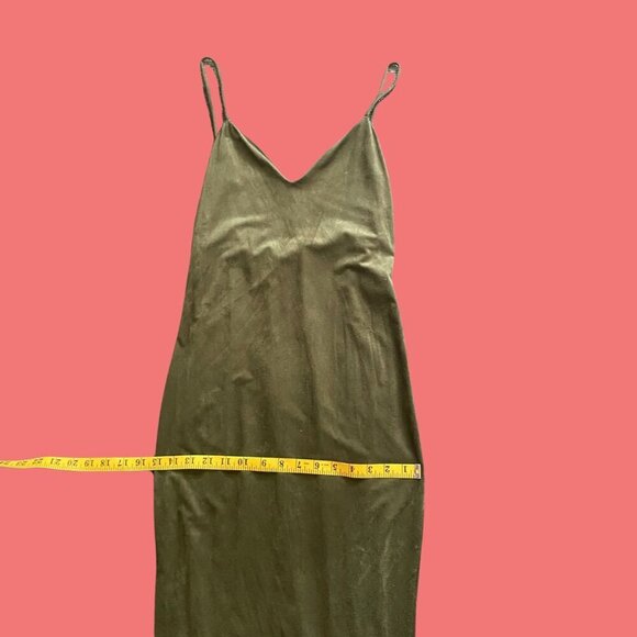 ✨ Olive Green Bodycon Slip Dress by Gilbert – Size M | Sleek & Sultry - Picture 5 of 7